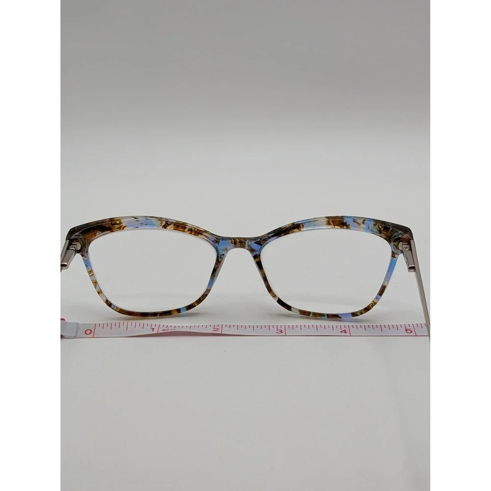 Badgley Mischka Ellia Blue Cat Eye Eyeglass Frames 53-16-135 Women's Rx Glasses